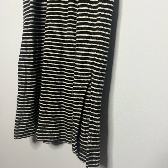 Madewell Ribbed Mock Neck Striped Sleeveless Midi Dress size women’s XXS - Picture 6 of 9